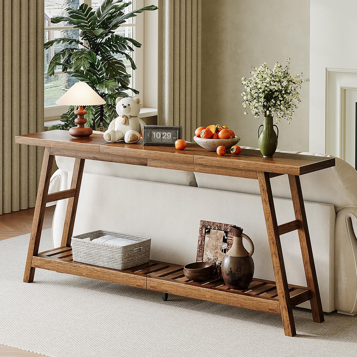 70.9 Inch 2-Tier Console Table J892935