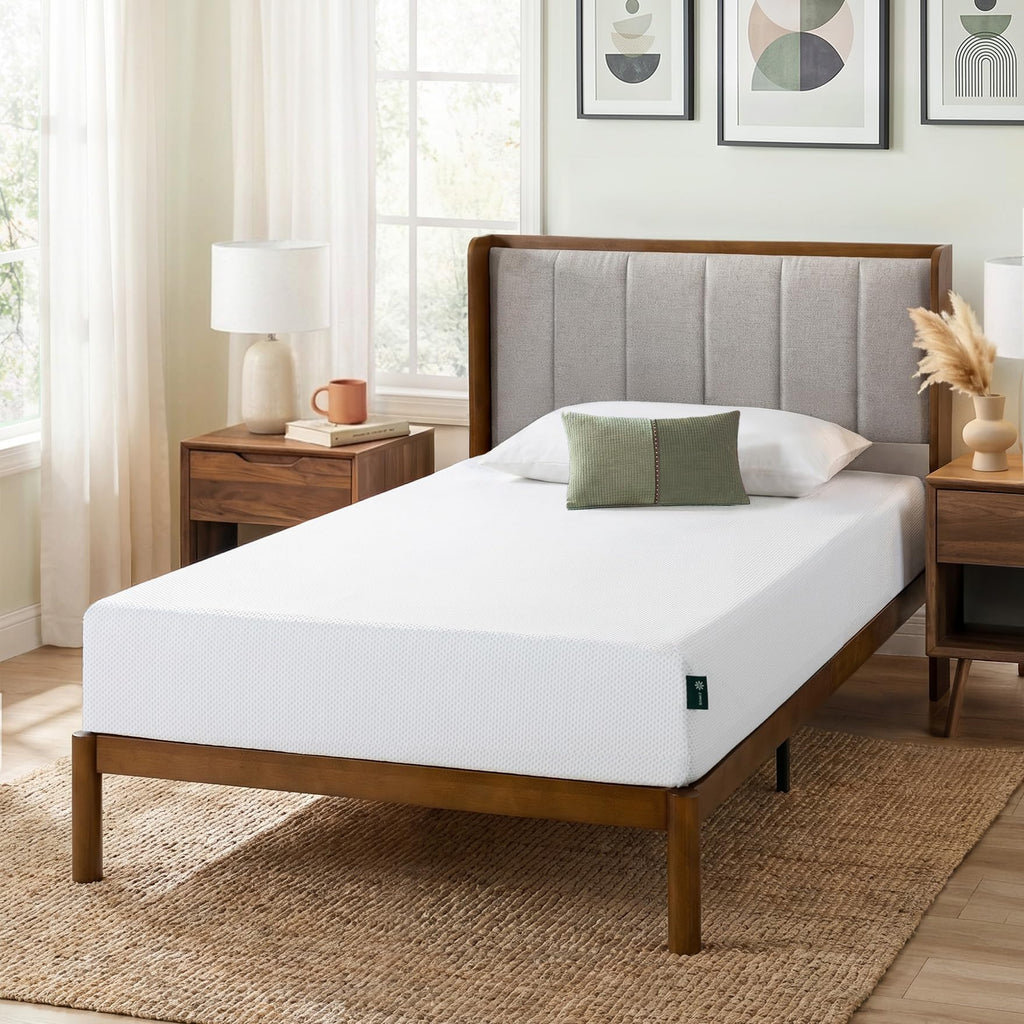 8 Inch Green Tea Cooling Gel Memory Foam Mattress Twin Q9364