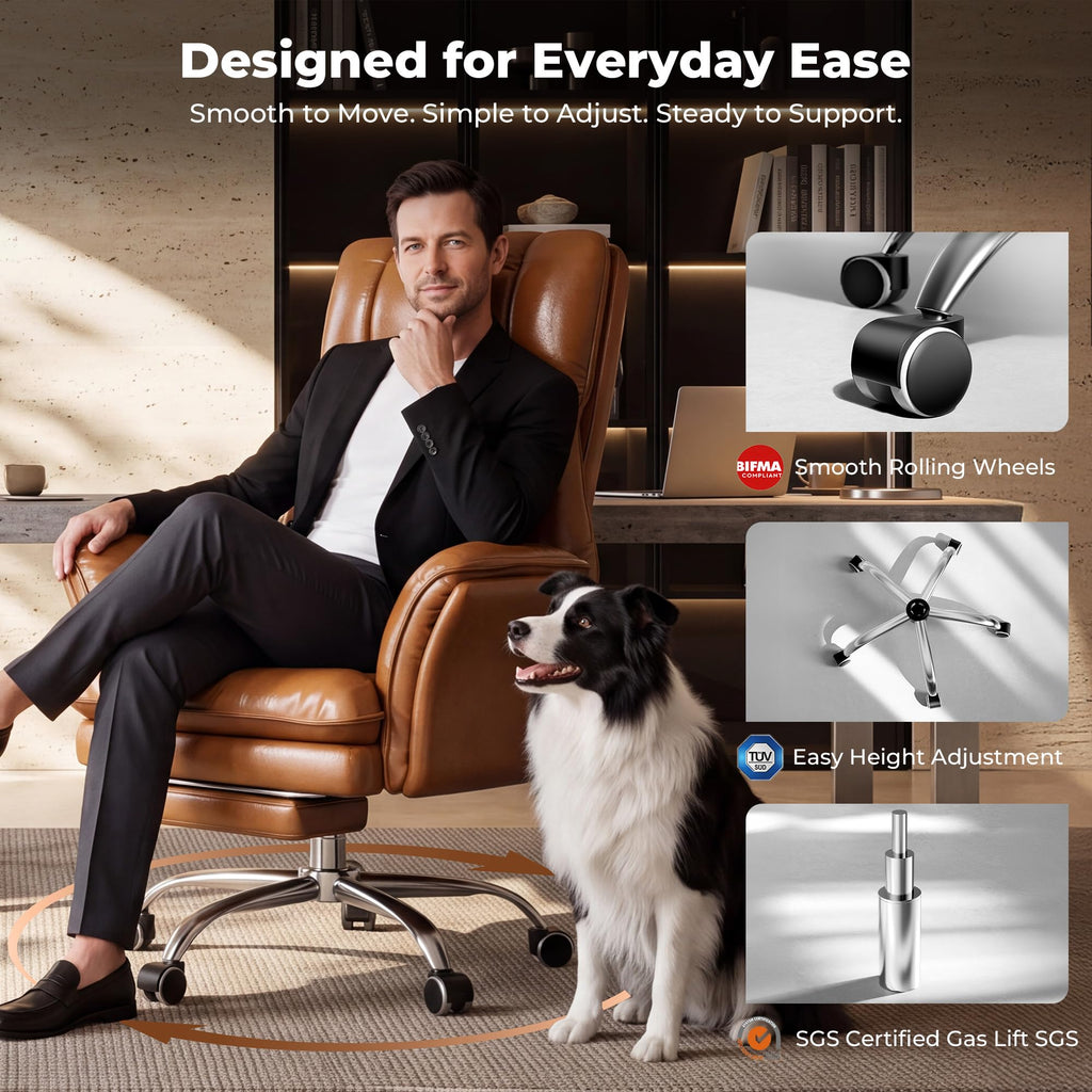 Big and Tall Office Chair with Flip Armrests M2802
