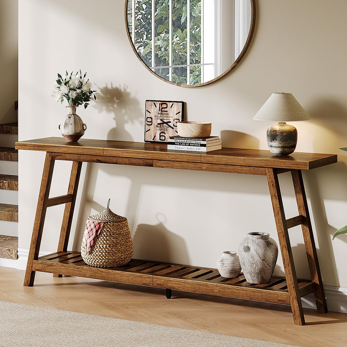 70.9 Inch 2-Tier Console Table J892935