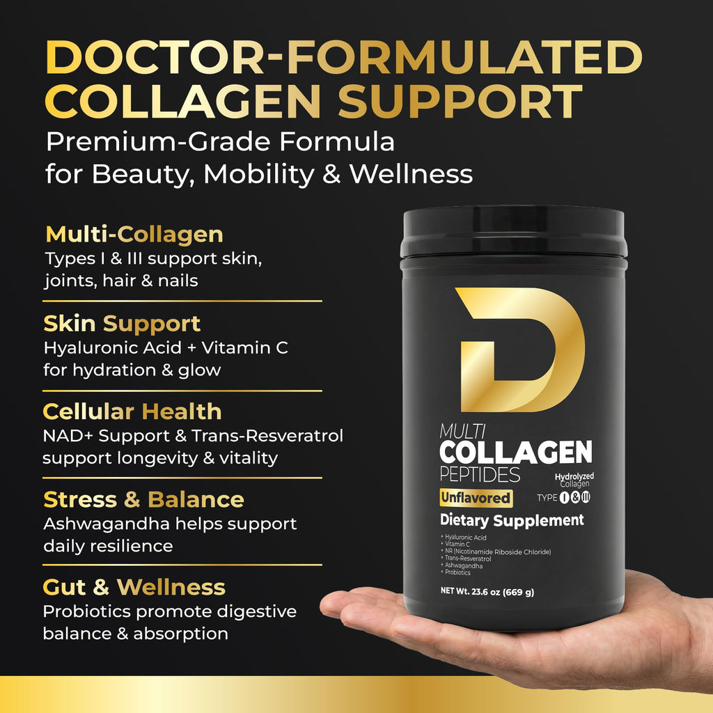 Multi Collagen Peptides Powder Unflavored 30 Servings K123