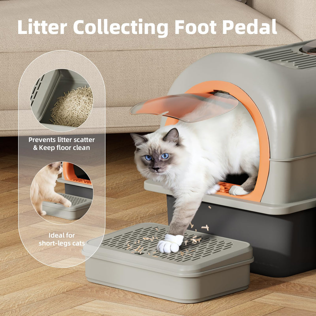 Stainless Steel Cat Litter Box with Lid X738