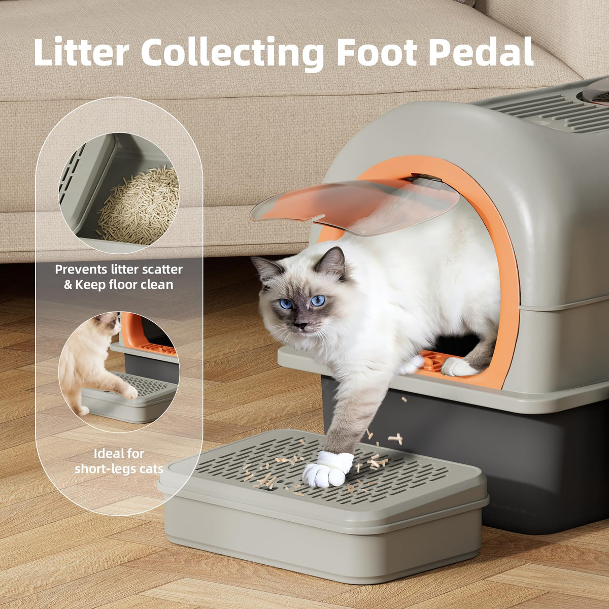 Stainless Steel Cat Litter Box with Lid X738