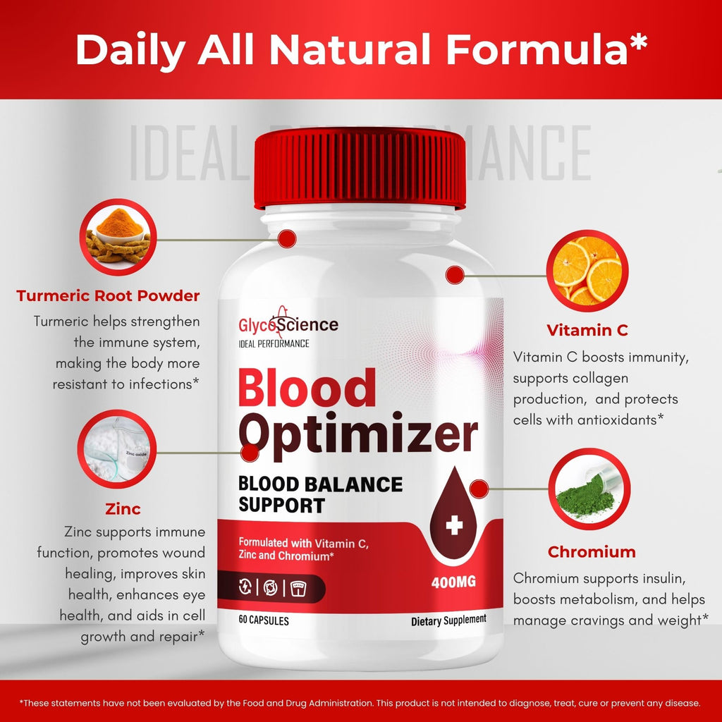 Blood Optimizer Capsules Supplement Pills 3 Pack A141954