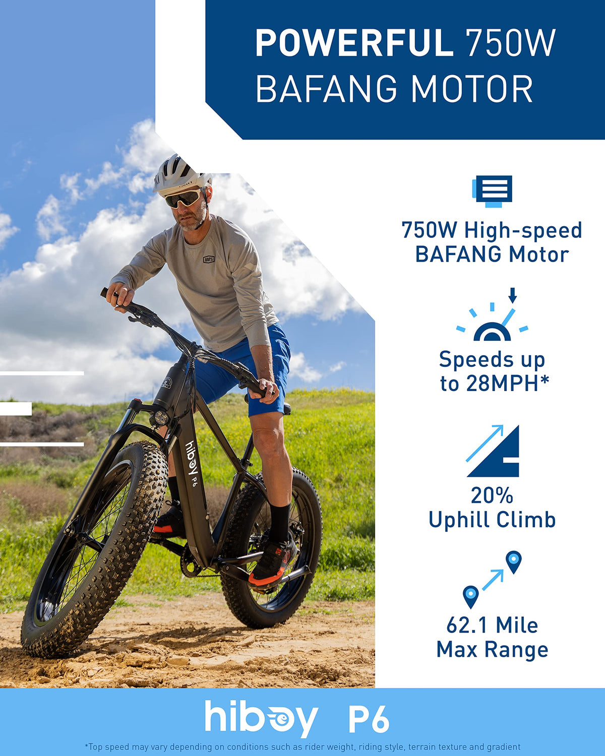 1000W 28MPH 62.1Miles 48V 13Ah Fat Tire Electric Bike R2944