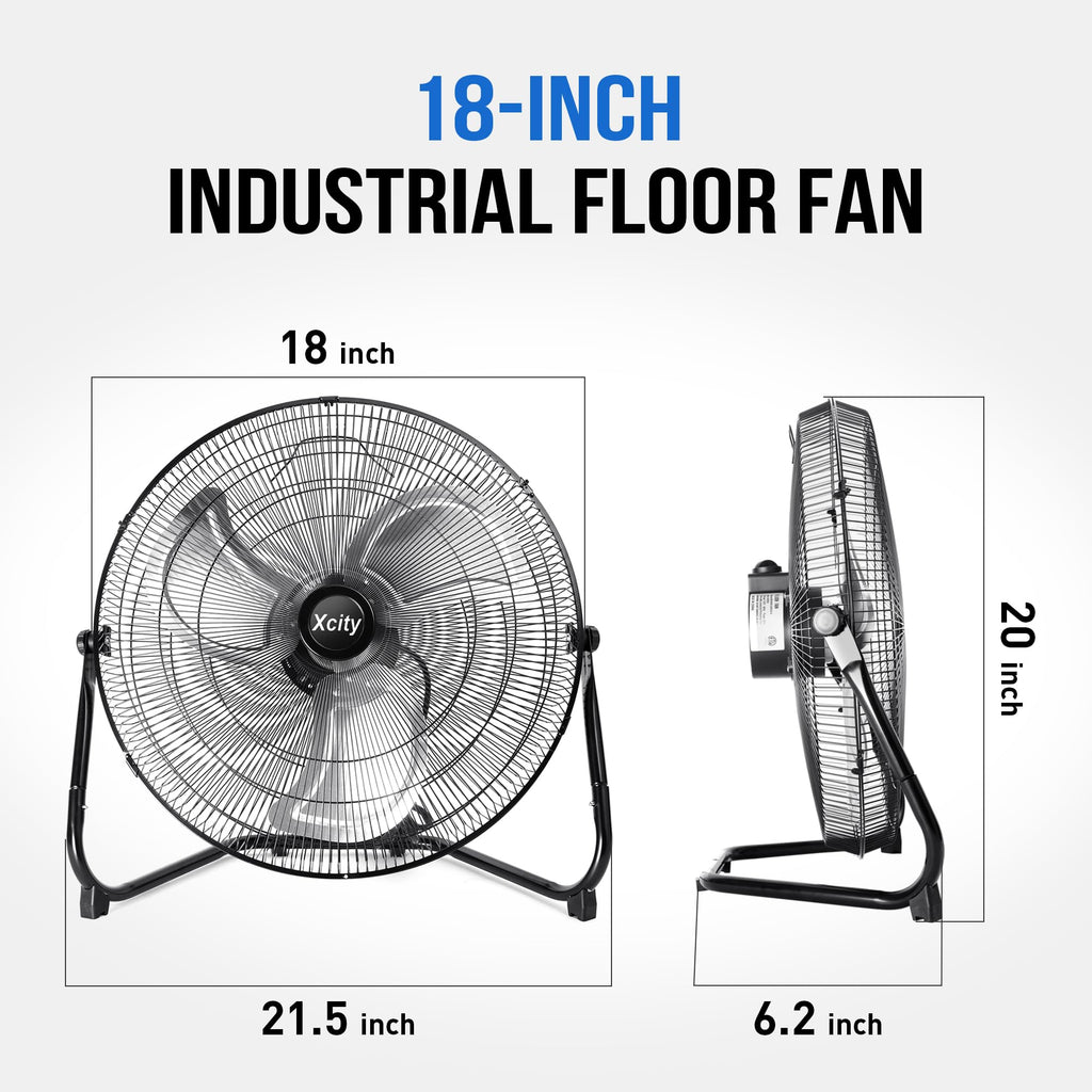 18 Inch Metal Floor & Box Fan P617802