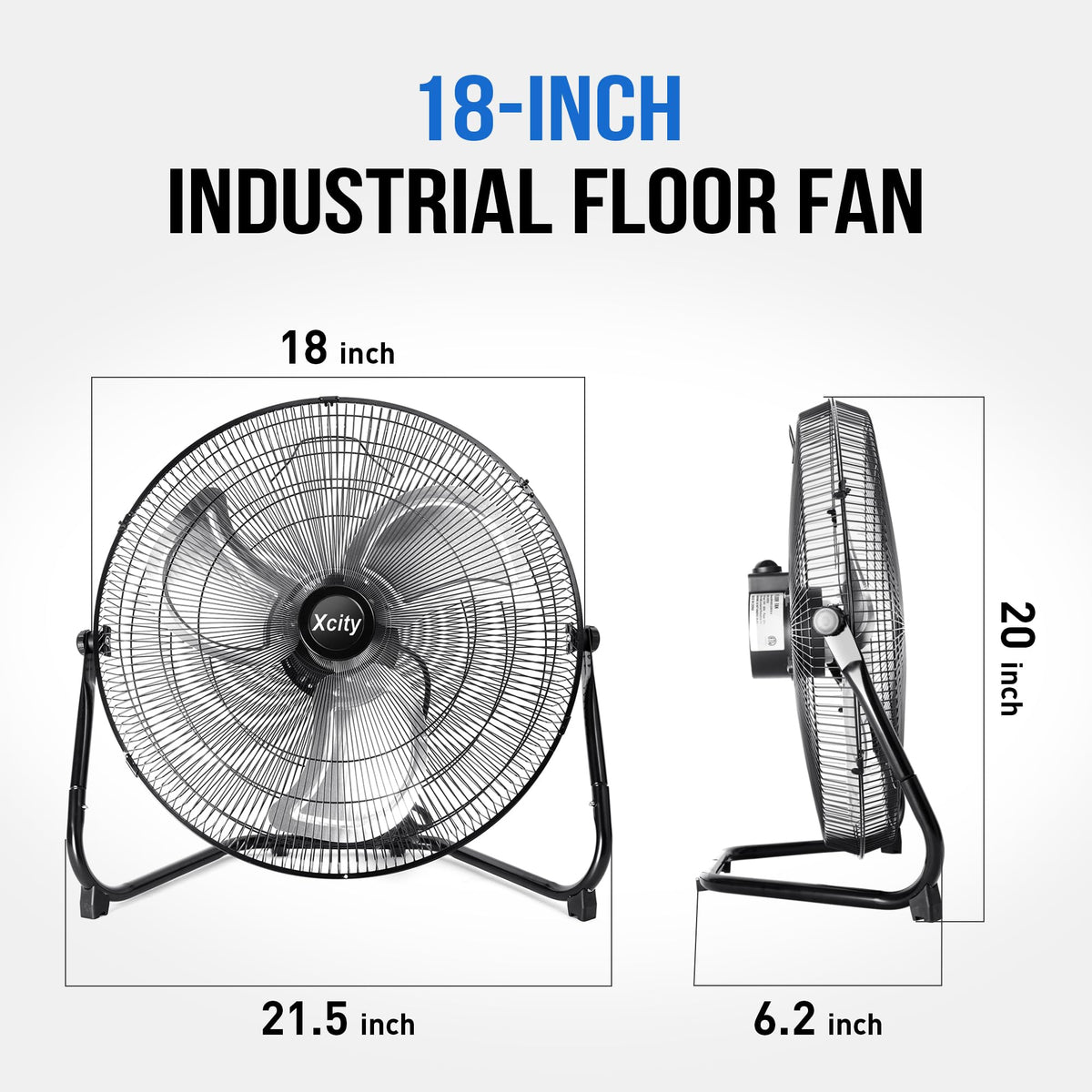 18 Inch Metal Floor & Box Fan P617802
