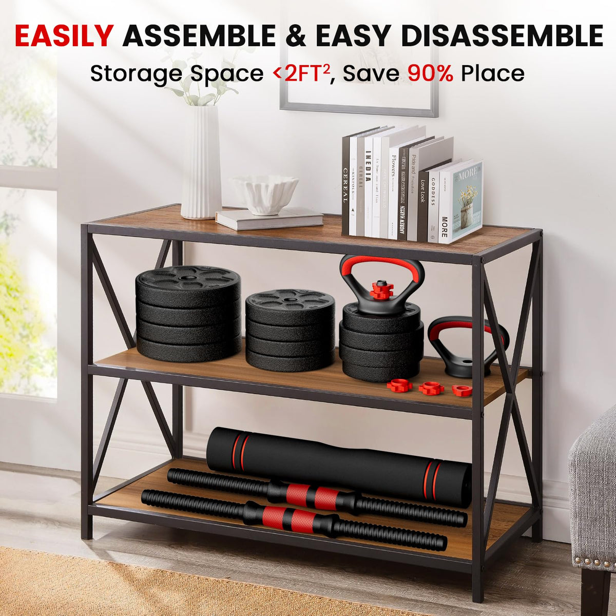 Adjustable 5-in-1 Dumbbell Set with Connector C788