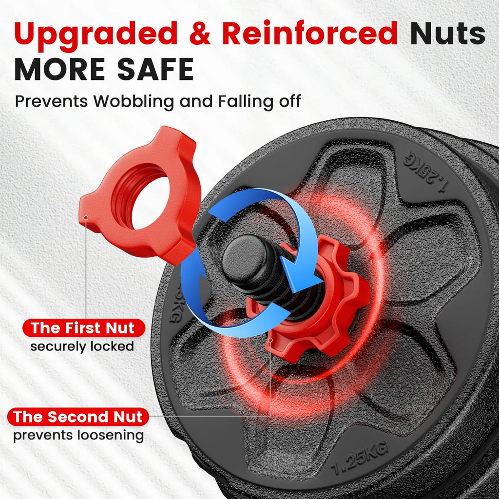 Adjustable 5-in-1 Dumbbell Set with Connector C788