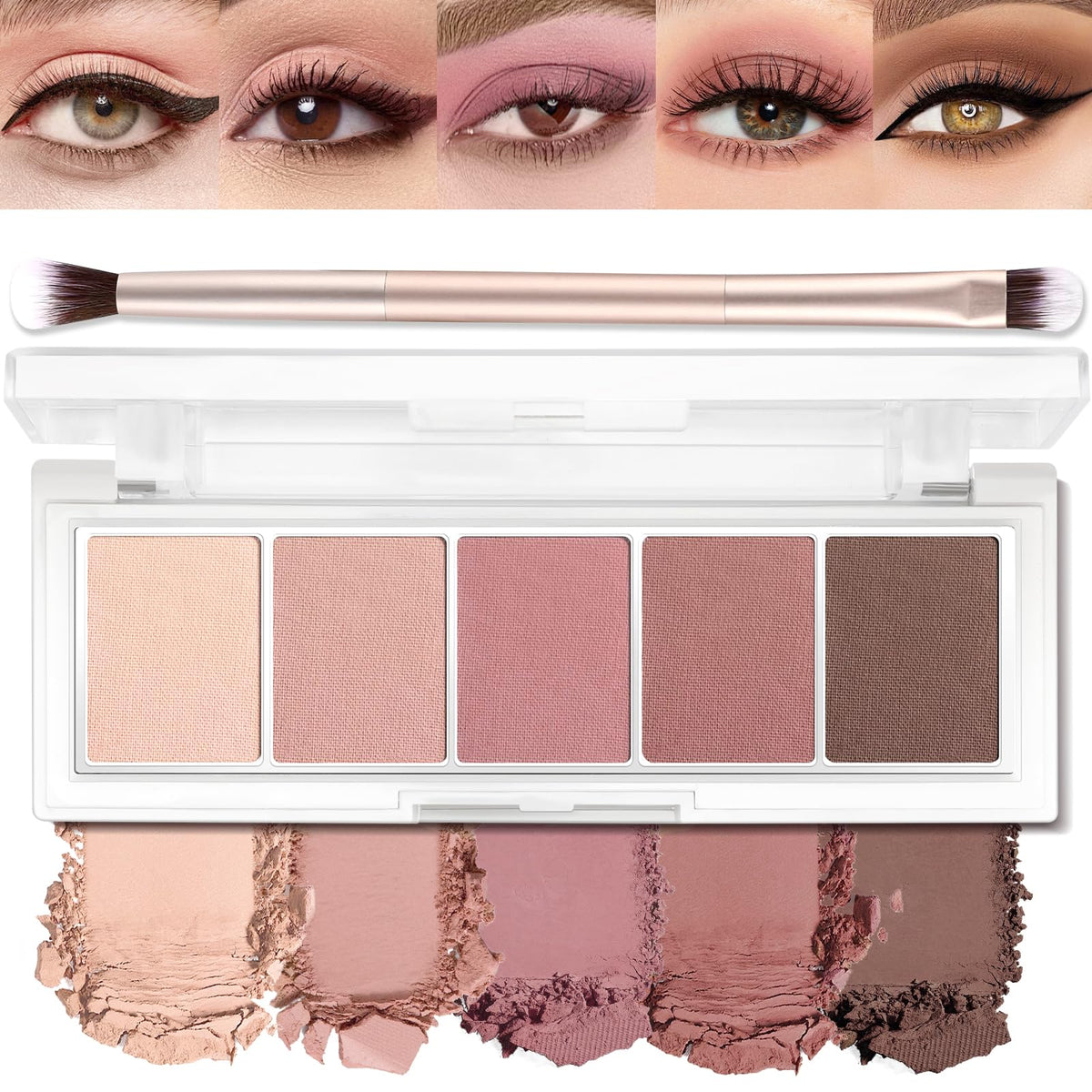 5 Colors Matte Eyeshadow Palette U108194
