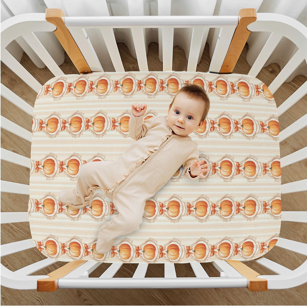 Soft Breathable Microfiber Crib Sheet A705107