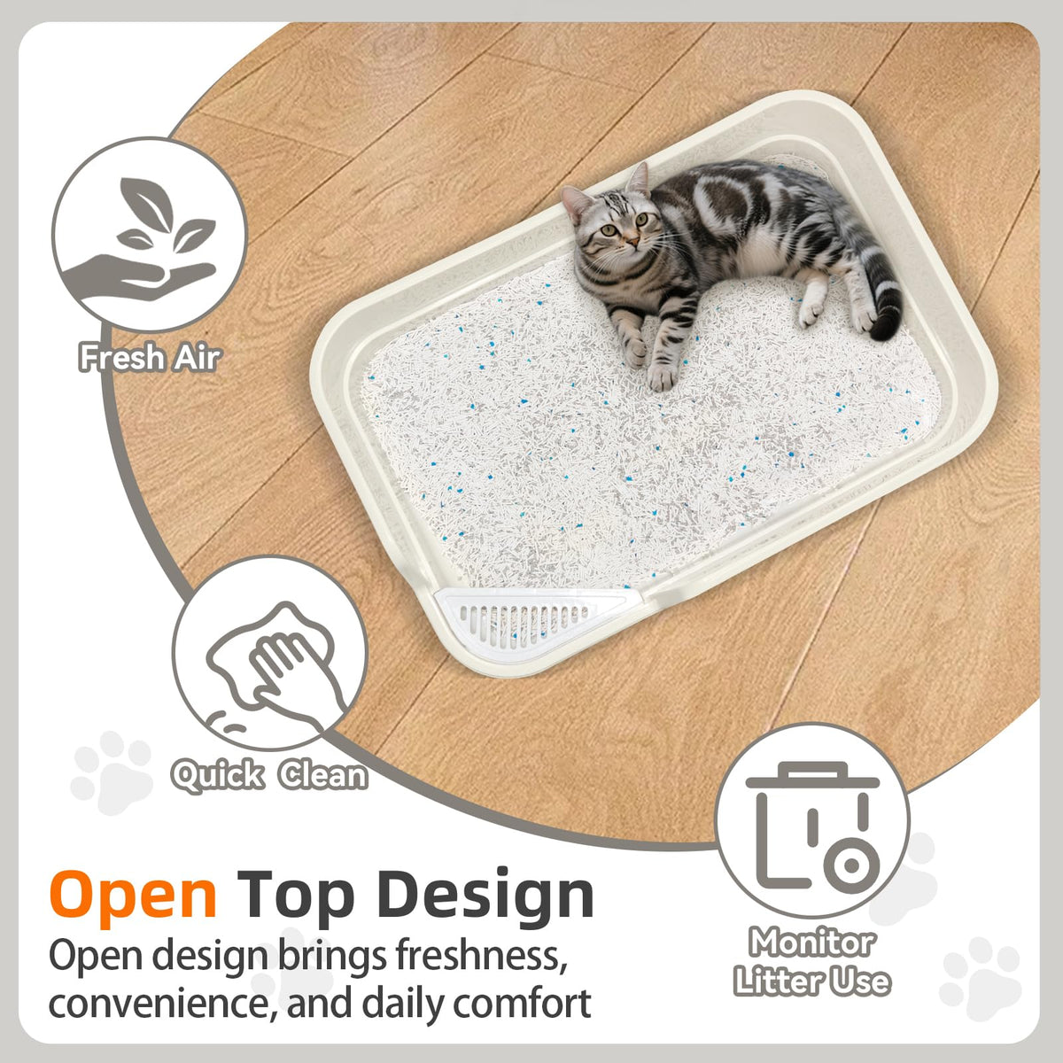 Extra Large Low Entry Cat Litter Box I619331