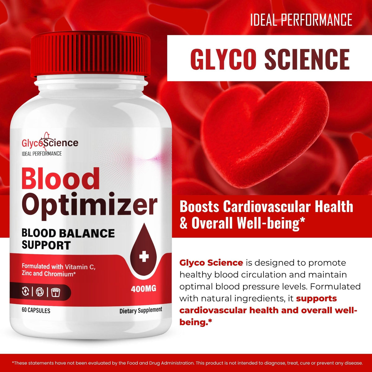 Blood Optimizer Capsules Supplement Pills 3 Pack A141954