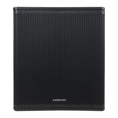 18" 1600W Powered PA/DJ Subwoofer with Class-D Amplifier, Birch Plywood, Black F221
