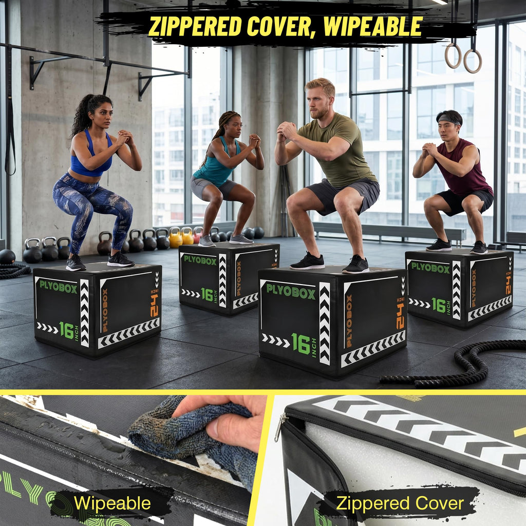 3-in-1 Foam Plyometric Jump Box L671