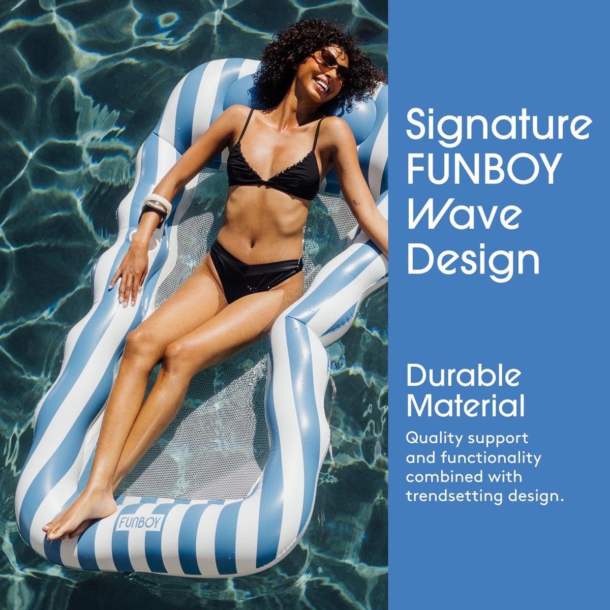 Striped Mesh Pool Lounger Q1157