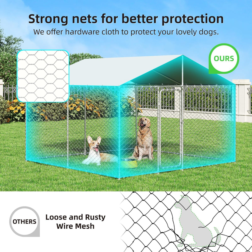 10'x10' Heavy Duty Outdoor Dog Kennel L378