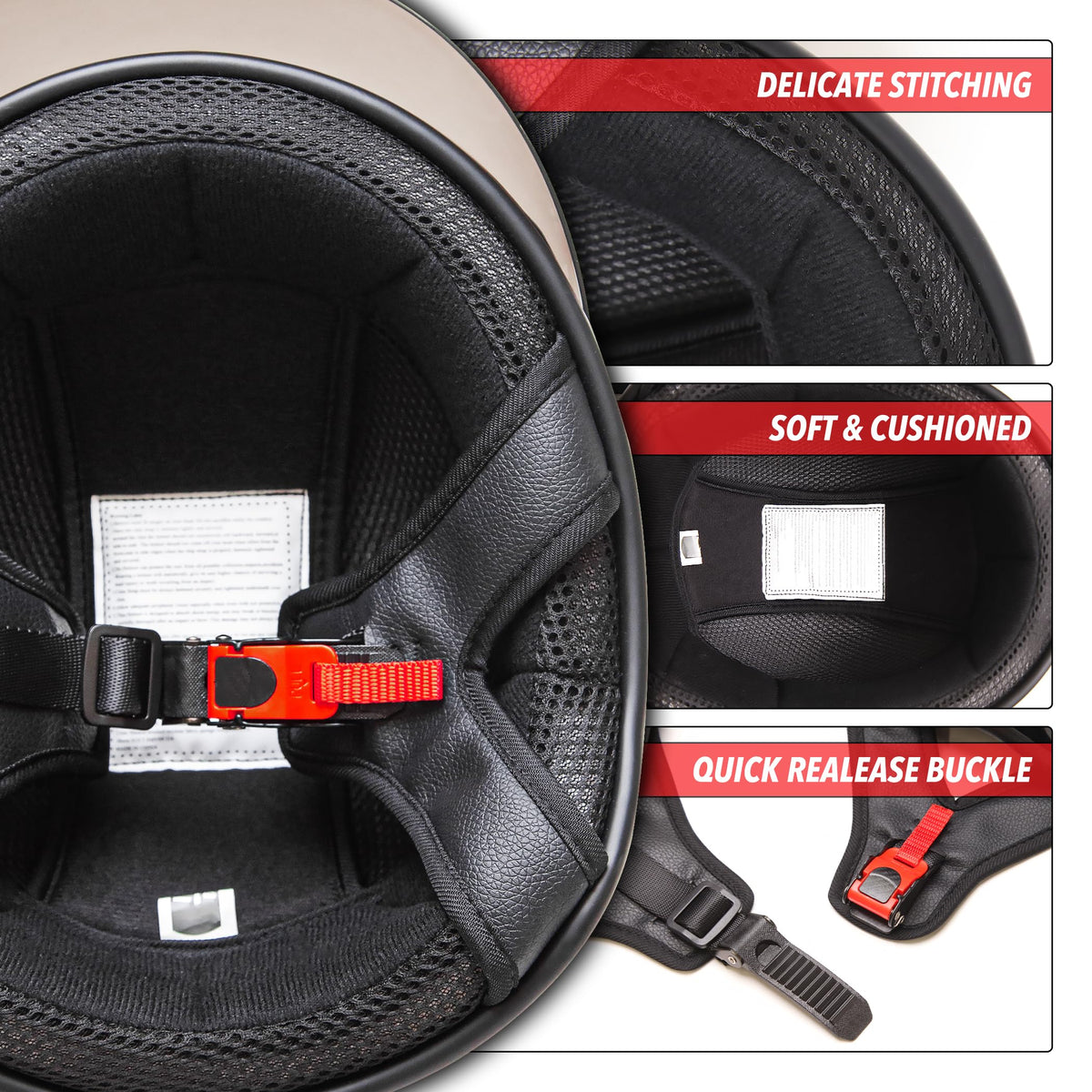 Matte Black Half Helmet XL S764796