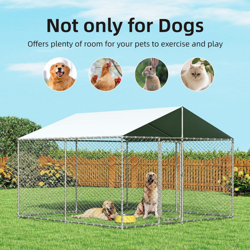 10'x10' Heavy Duty Outdoor Dog Kennel L378
