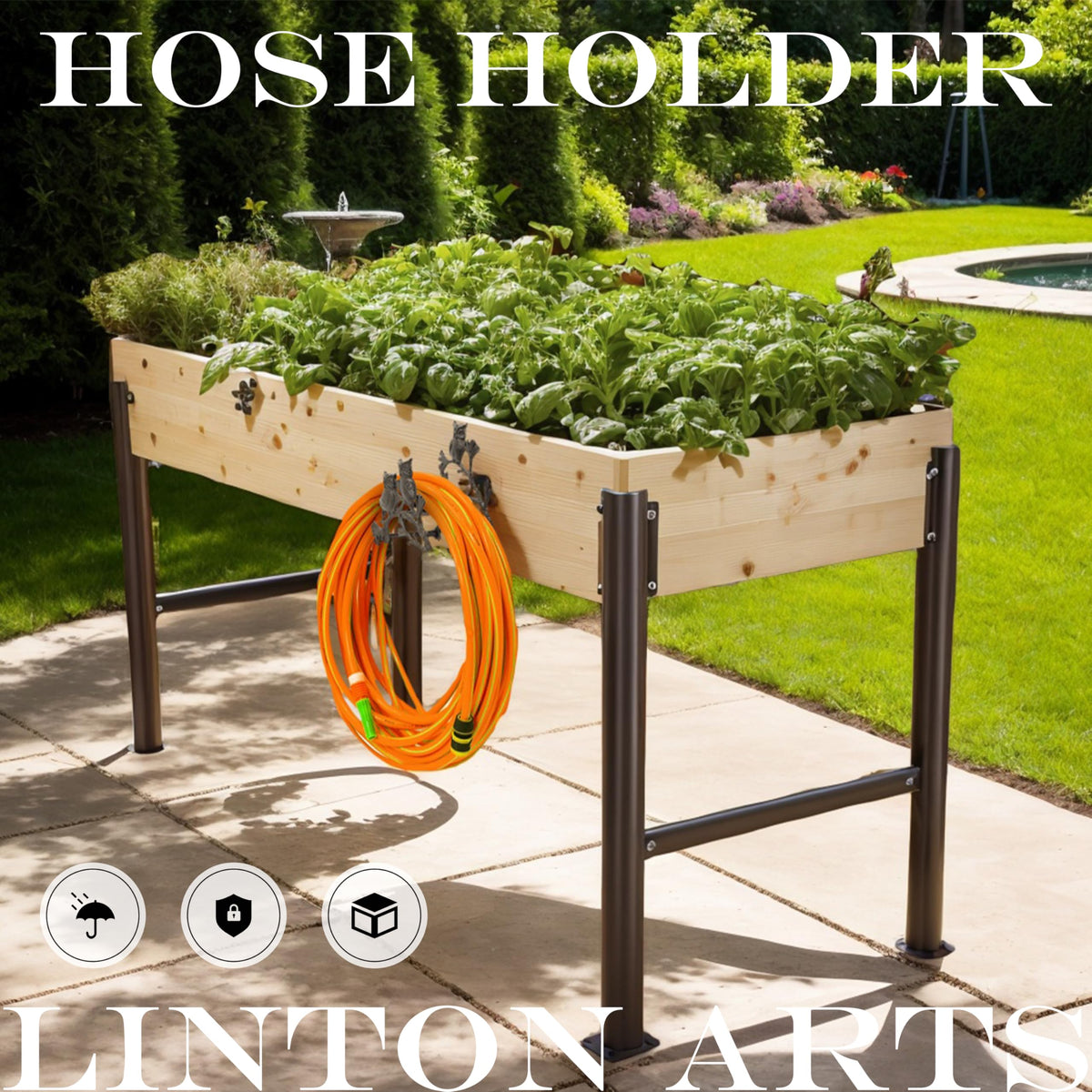 Cast Iron Garden Hose Holder U26103