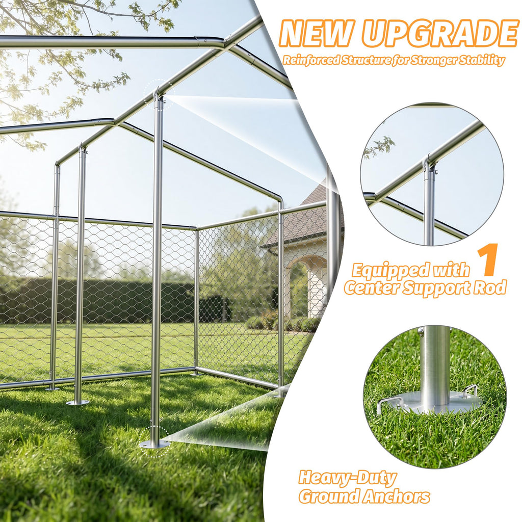 10'x10' Heavy Duty Outdoor Dog Kennel L378