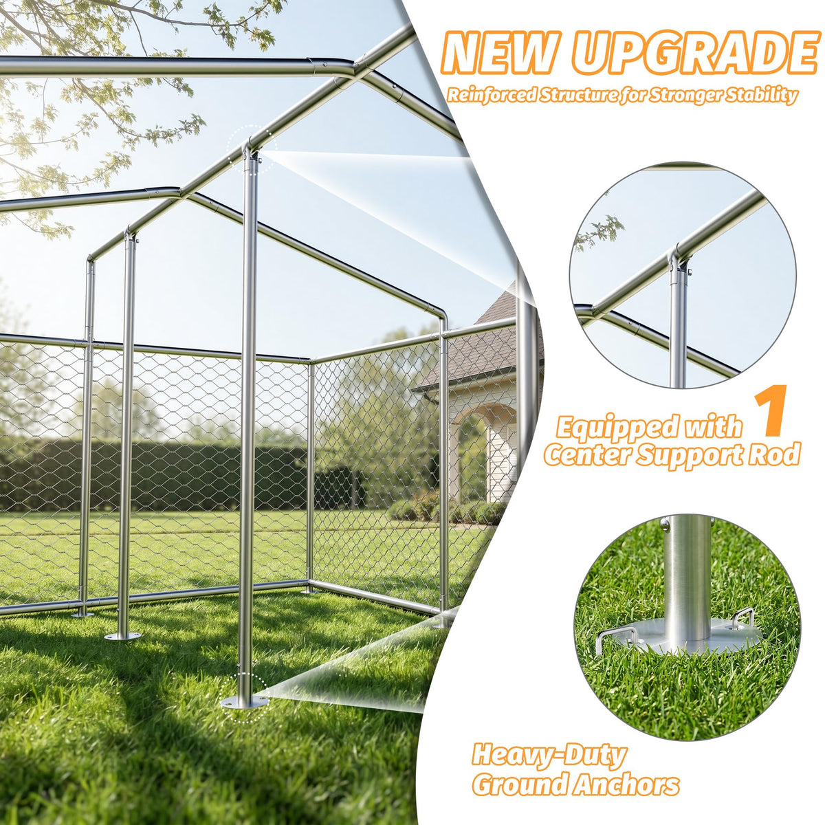 10'x10' Heavy Duty Outdoor Dog Kennel L378