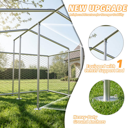 10'x10' Heavy Duty Outdoor Dog Kennel L378